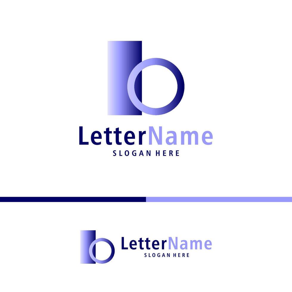 moderno lettera B logo design vettore. creativo B logo concetti modello vettore