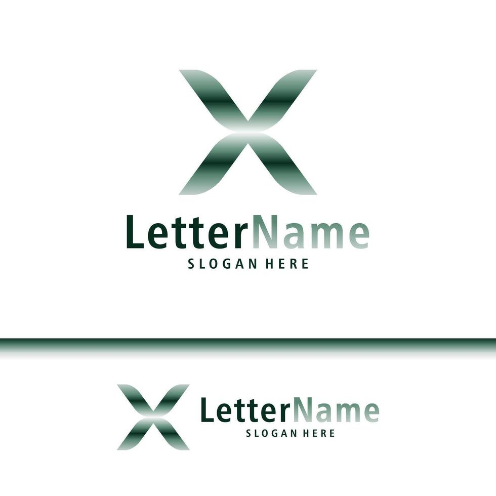 moderno lettera X logo design vettore. creativo X logo concetti modello vettore