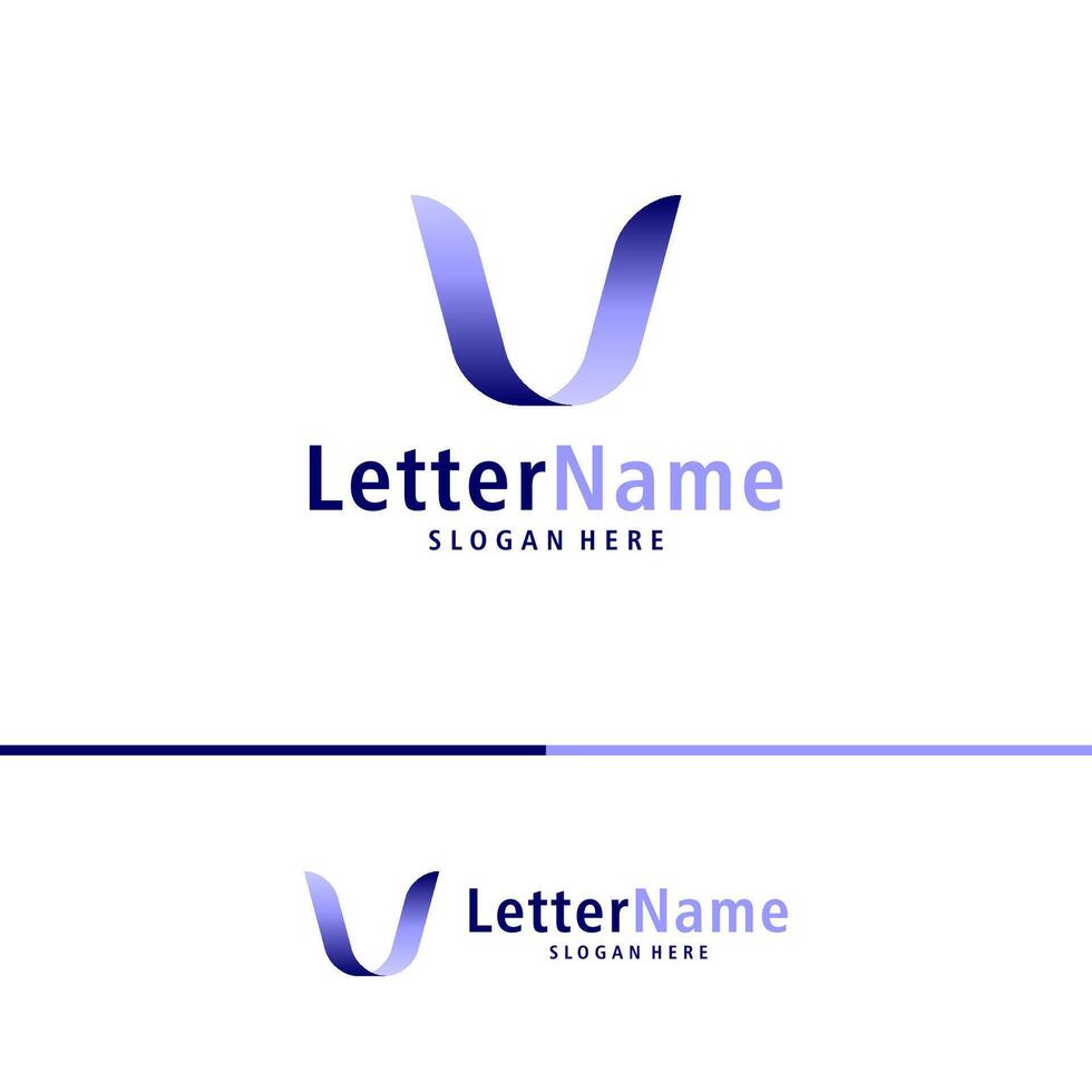 moderno lettera v logo design vettore. creativo v logo concetti modello vettore