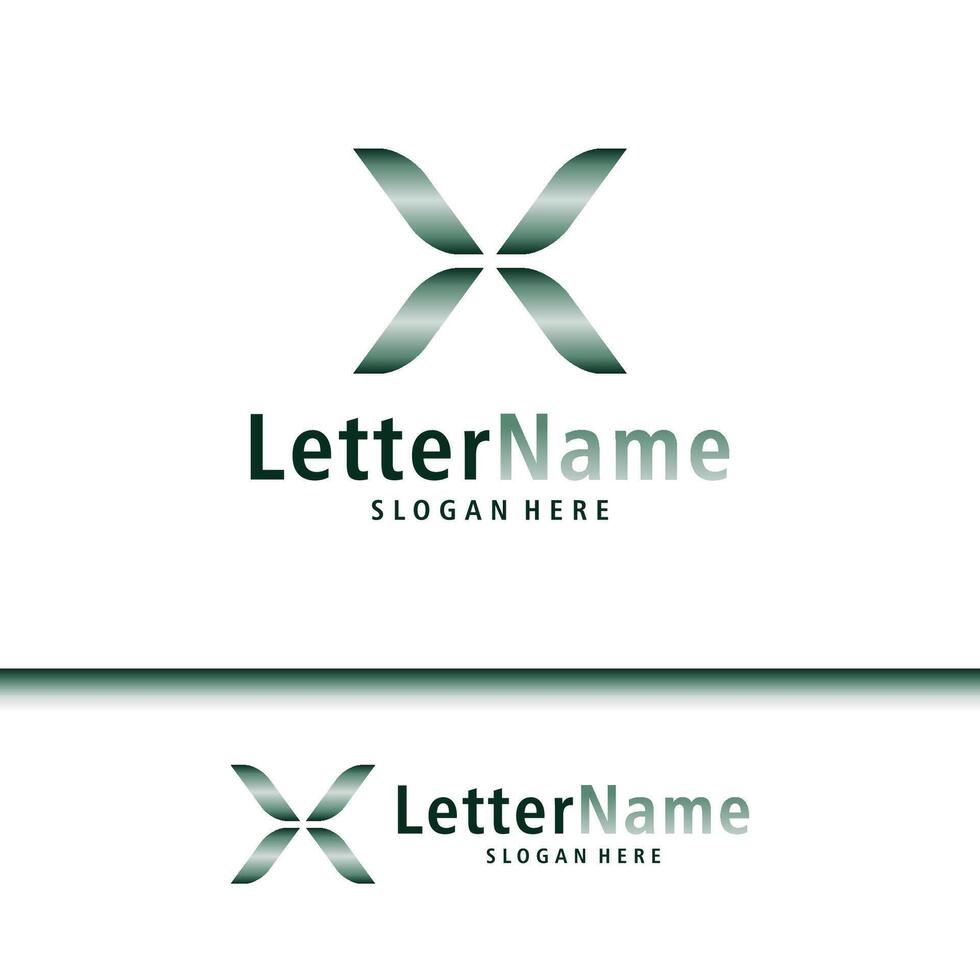 moderno lettera X logo design vettore. creativo X logo concetti modello vettore