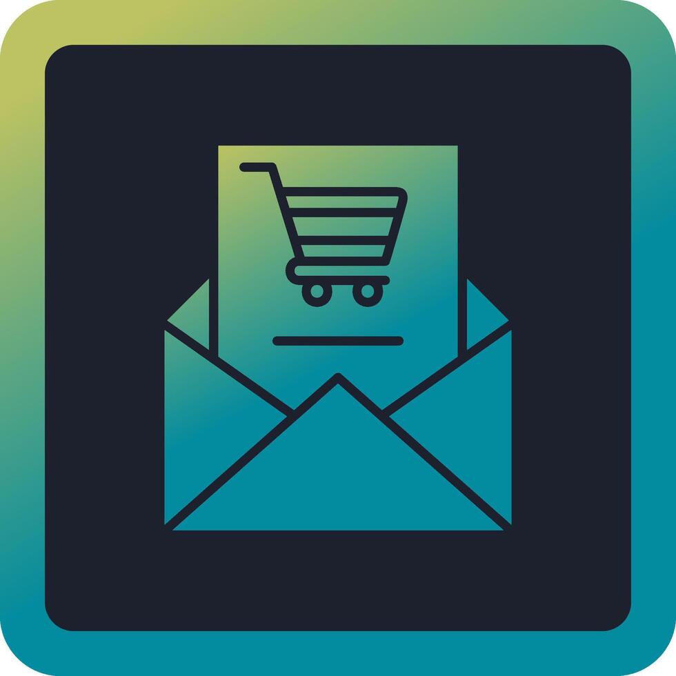 shopping e-mail vettore icona