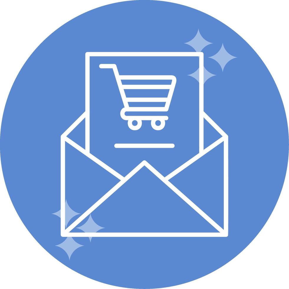 shopping e-mail vettore icona