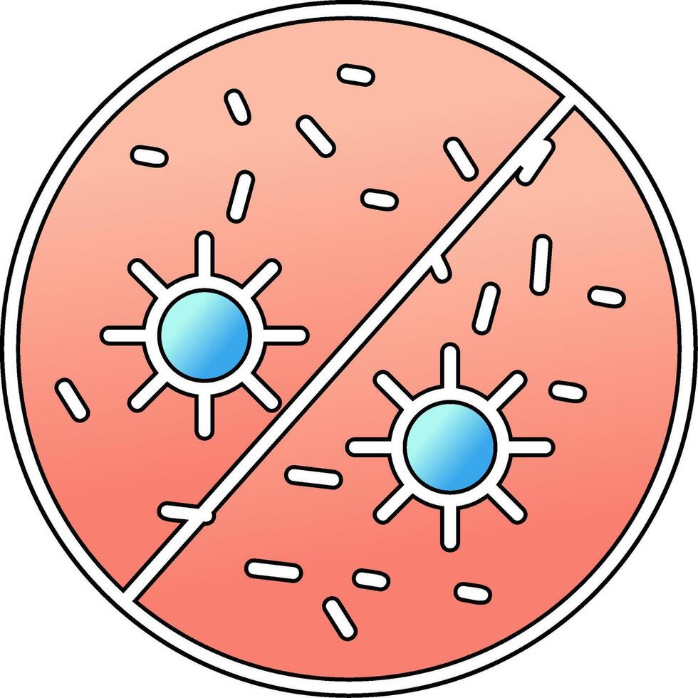 antibatterico vettore icona