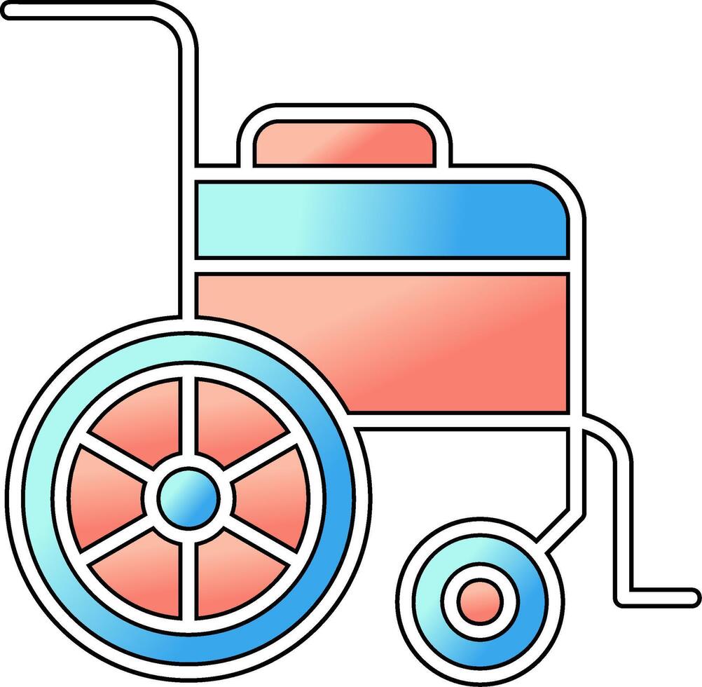 ruota sedia vettore icona