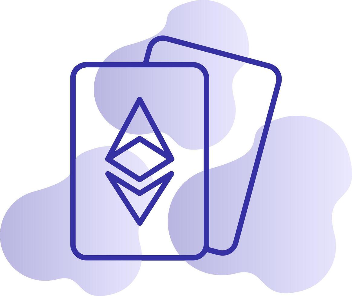 Ethereum carte vettore icona