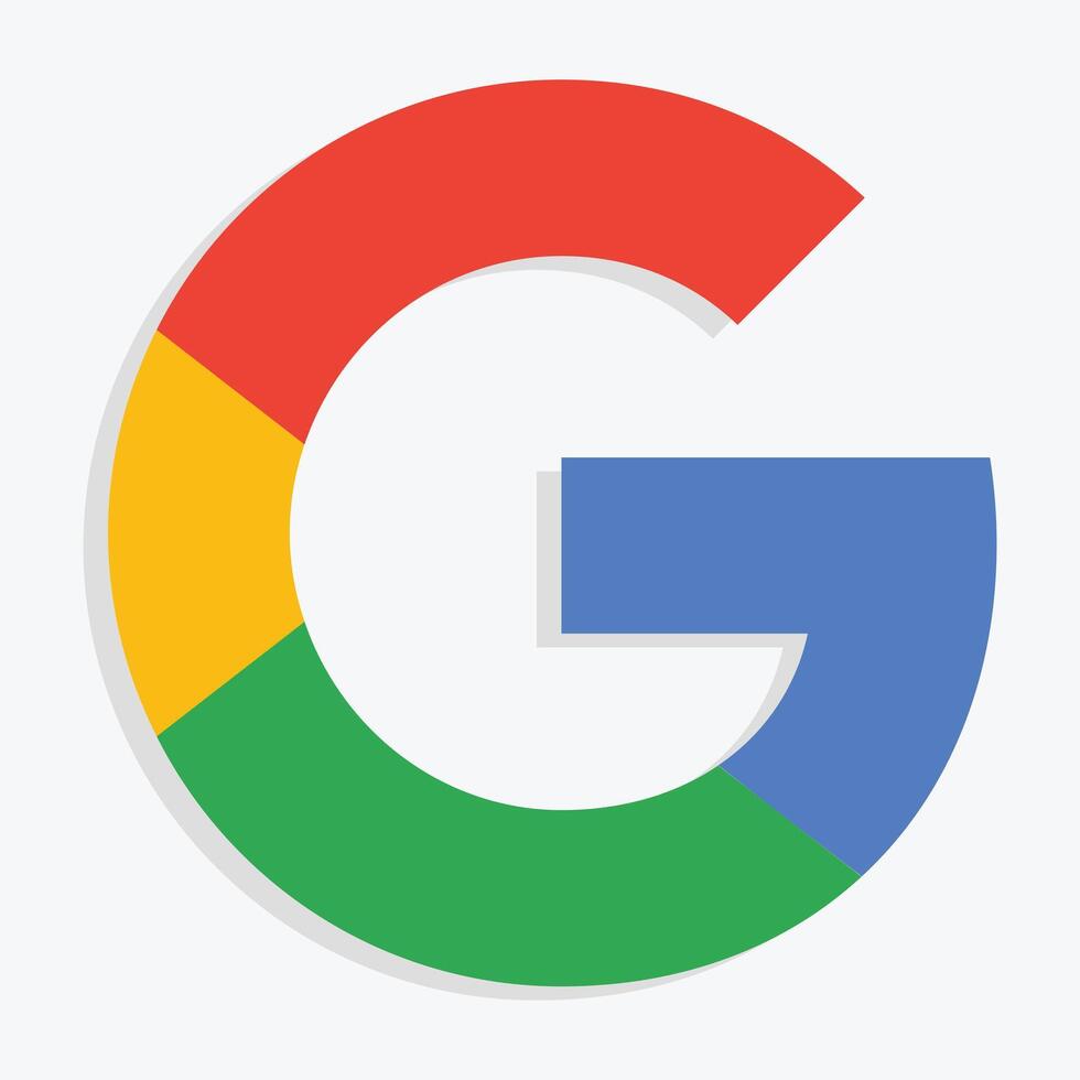 Google logo icona. impostato il Google icona. ricerca icone vettore