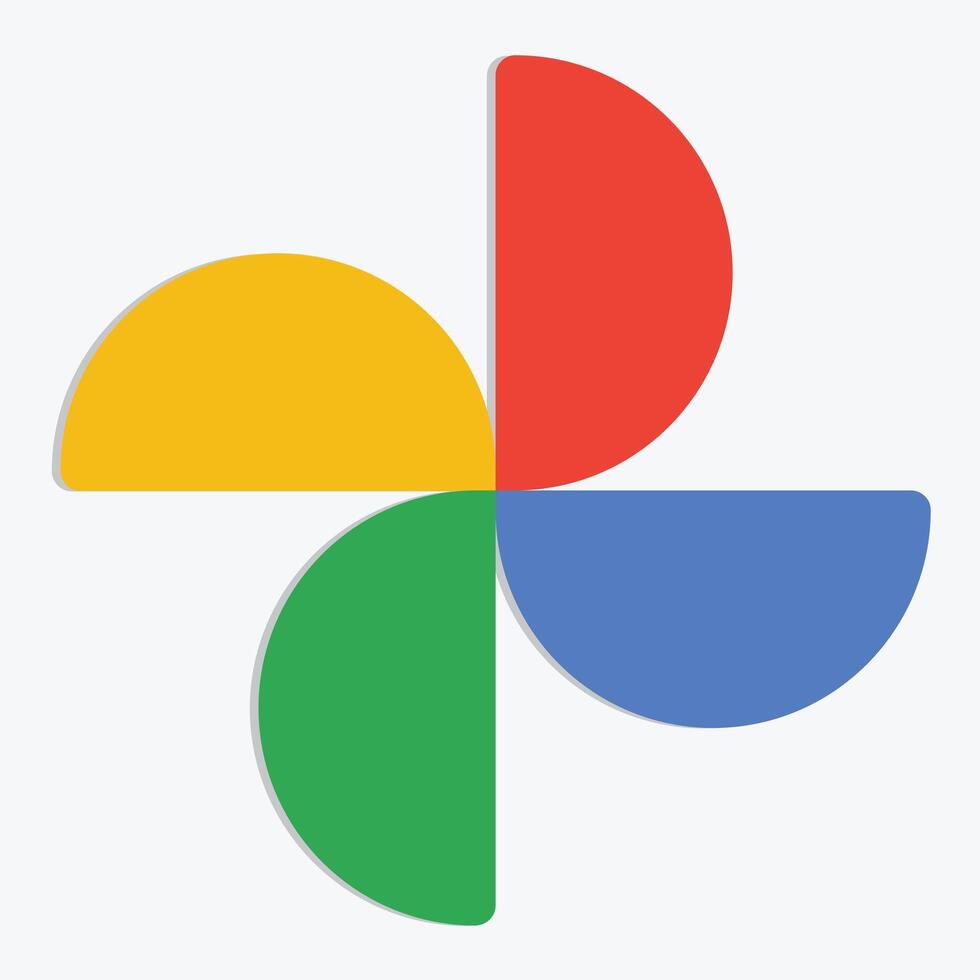 Google foto alto risoluzione trasparente logo, Google ricerca foto, Google icona. vettore arte
