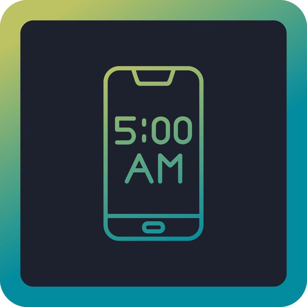 smartphone allarme vettore icona