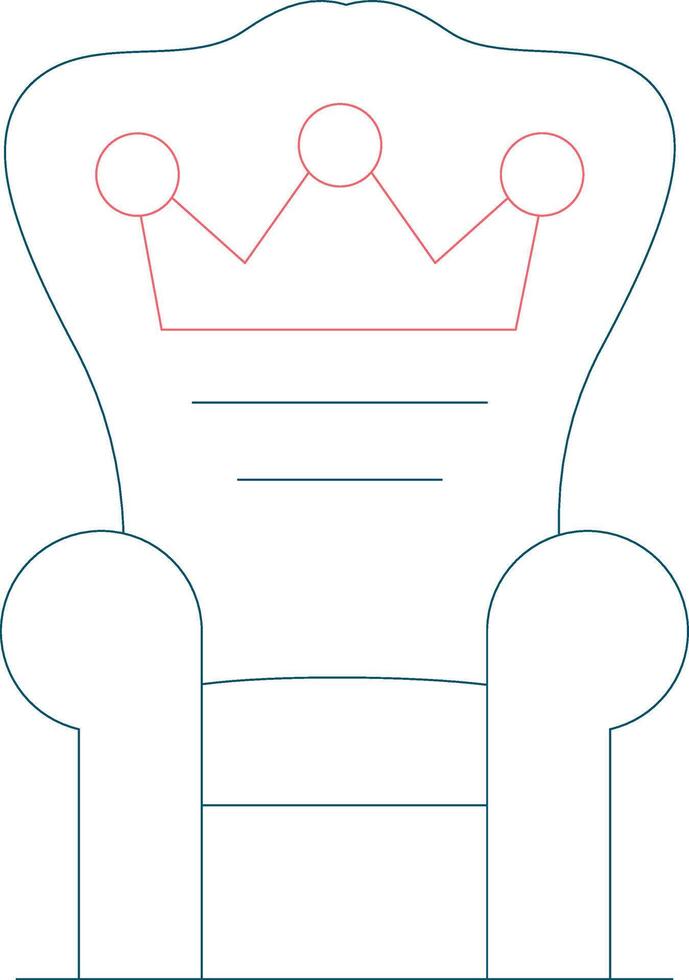 trono creativo icona design vettore