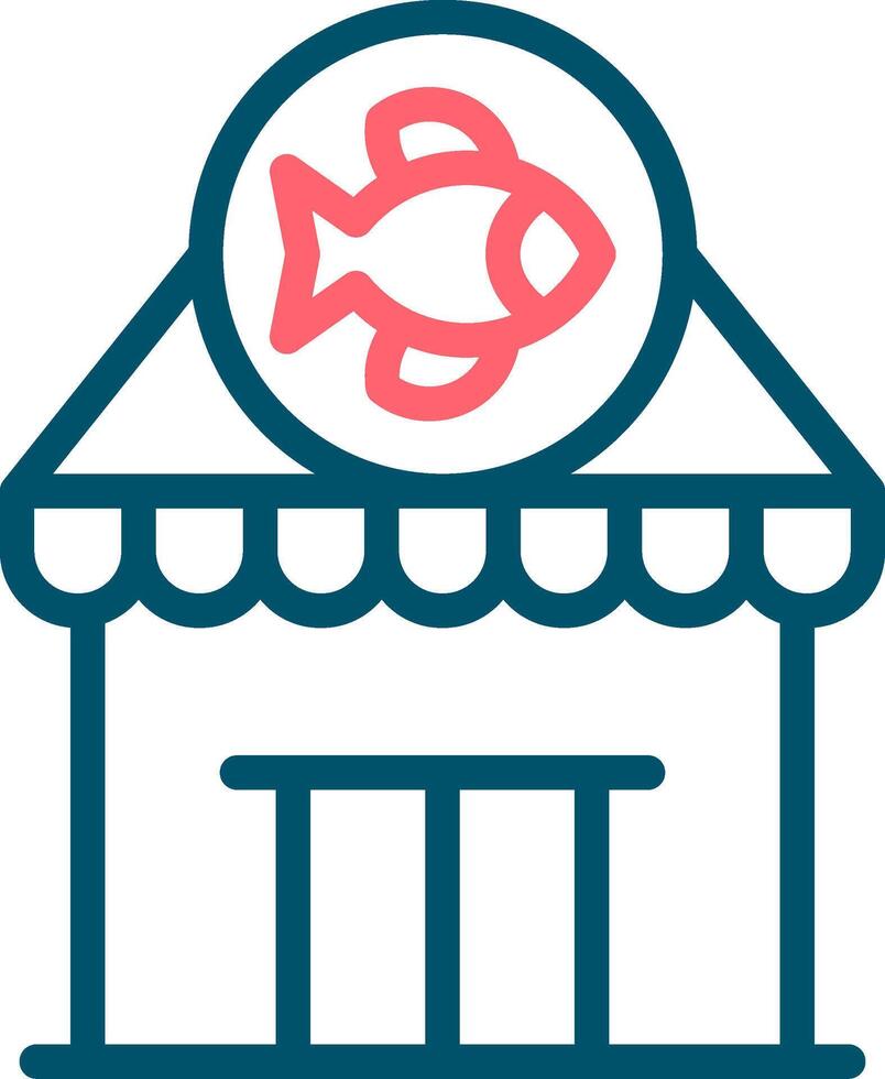 pesca Ingranaggio negozio creativo icona design vettore
