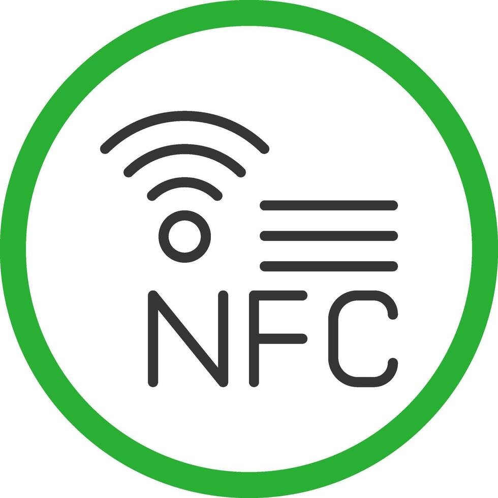 nfc creativo icona design vettore