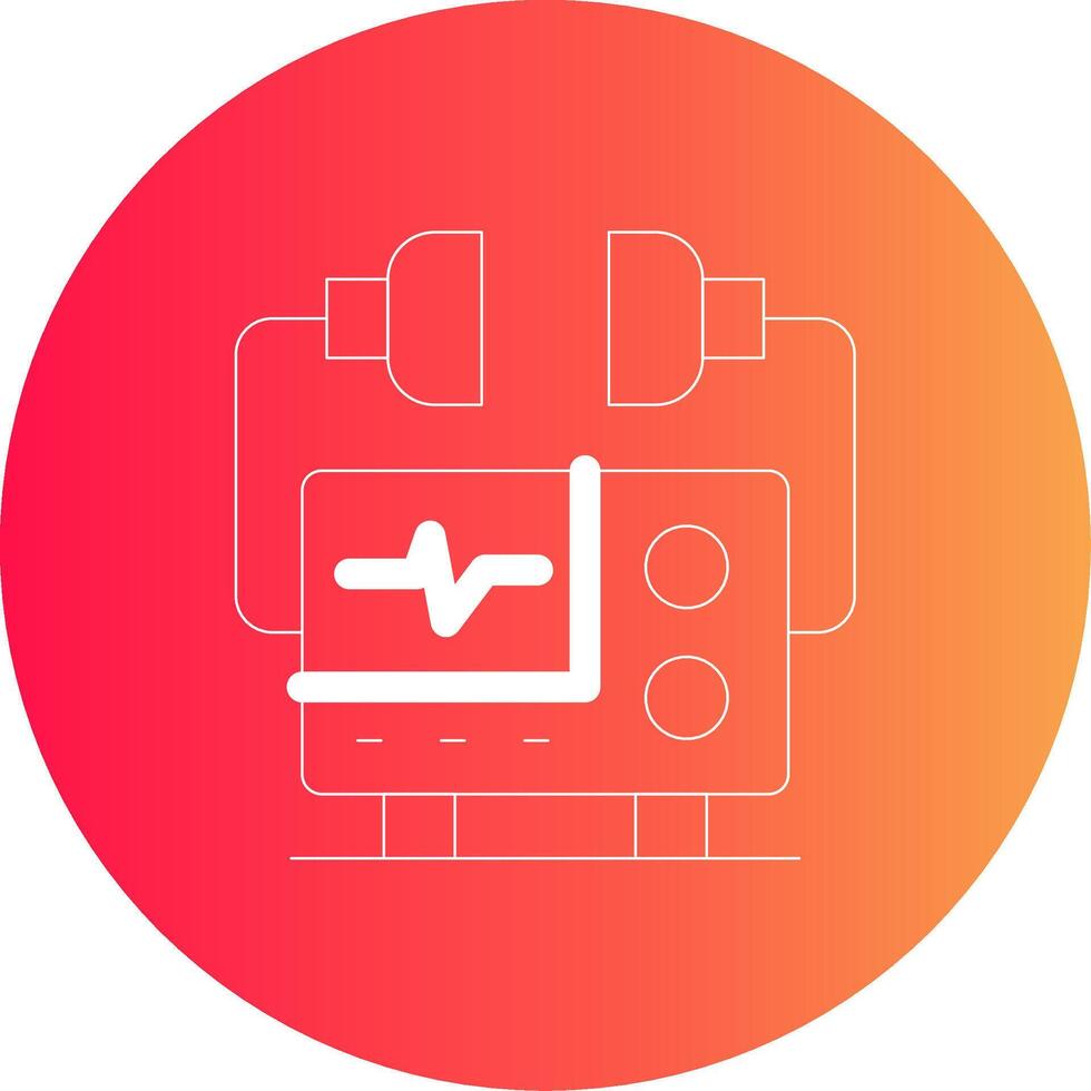 defibrillatore creativo icona design vettore