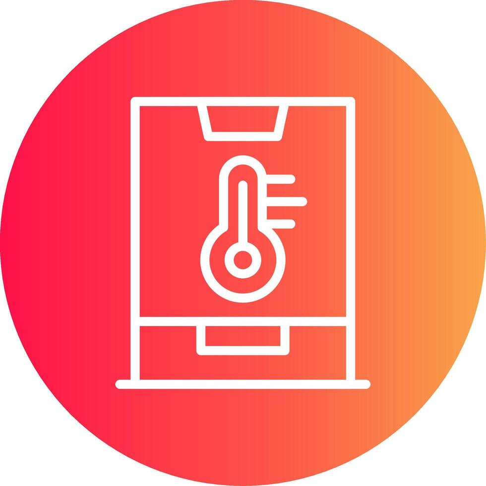 inteligente temperatura creativo icona design vettore
