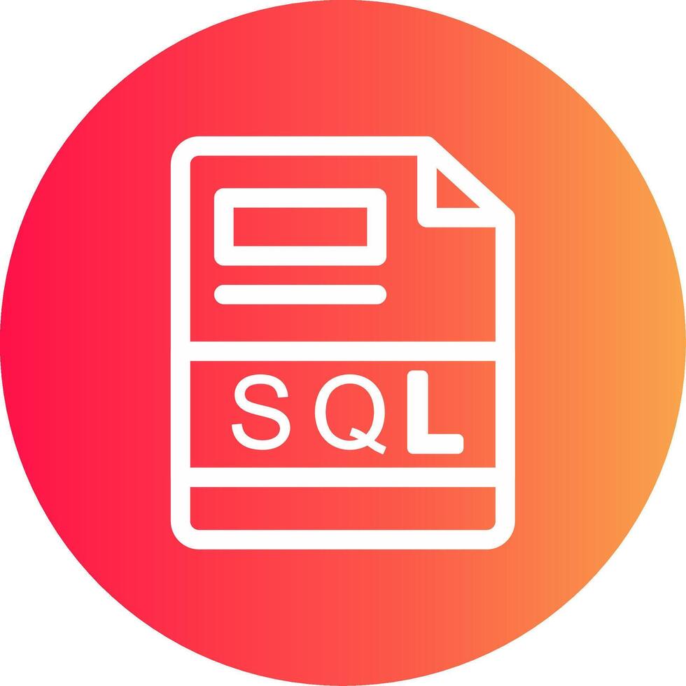 sql creativo icona design vettore