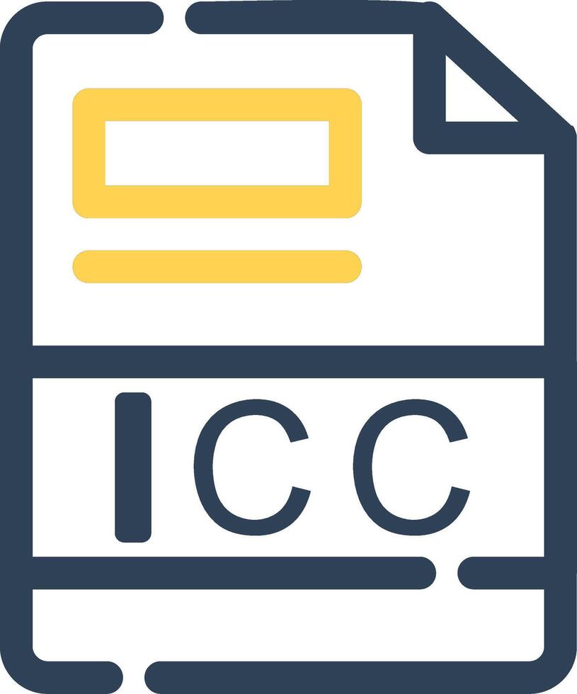 icc creativo icona design vettore