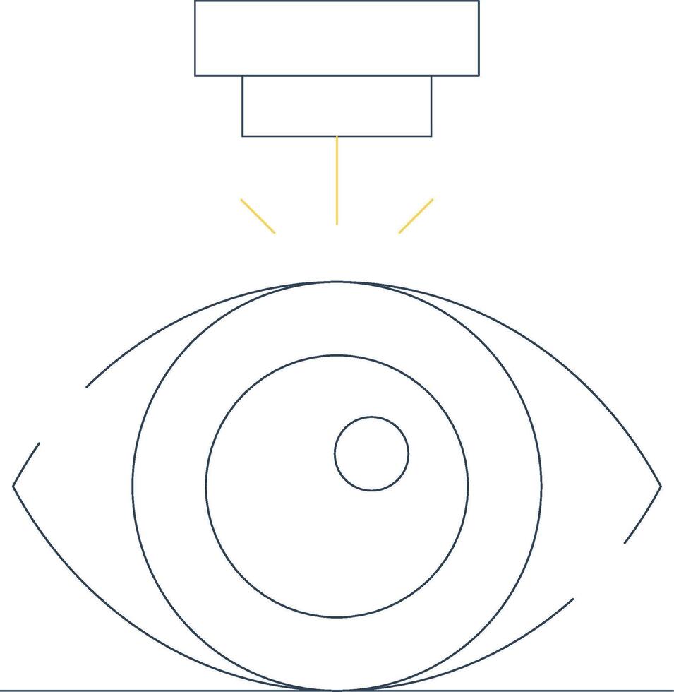 laser visione correzione creativo icona design vettore