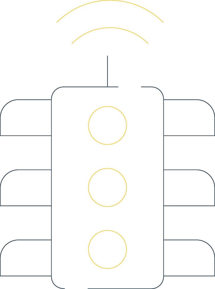 inteligente traffico leggero creativo icona design vettore