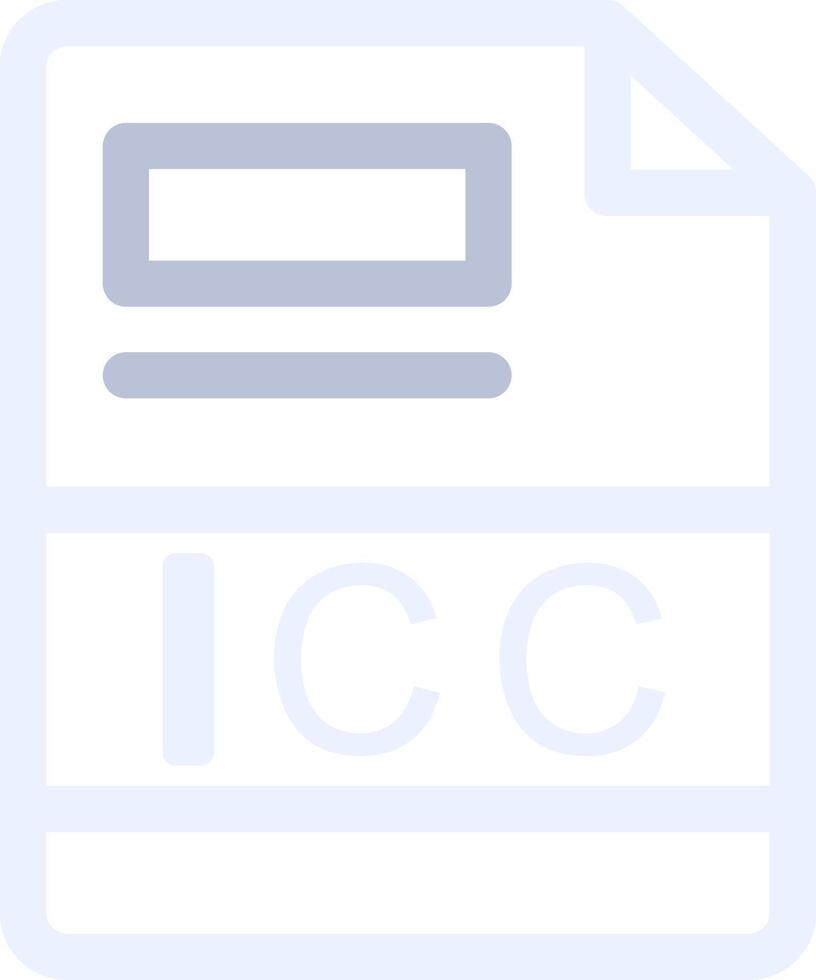 icc creativo icona design vettore