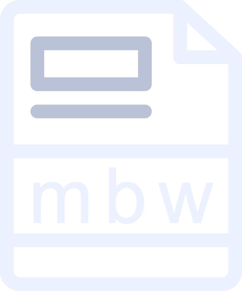 mbw creativo icona design vettore