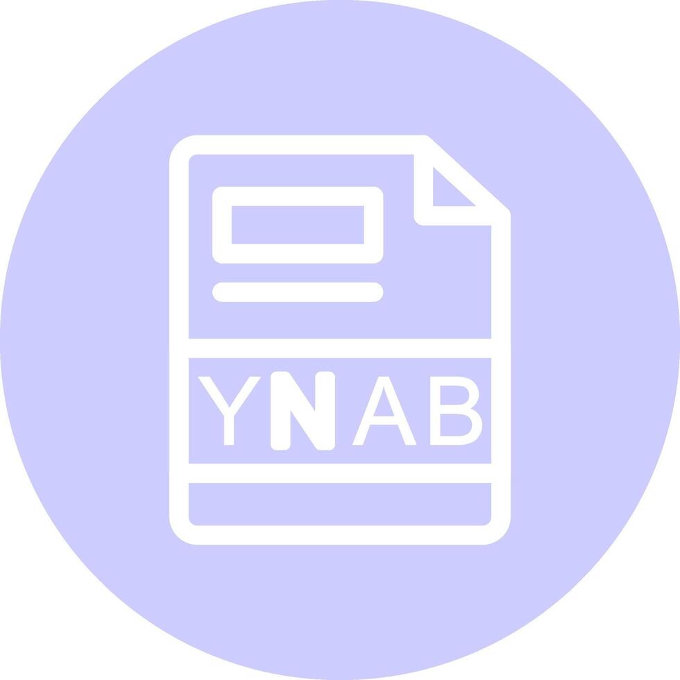 ynab creativo icona design vettore