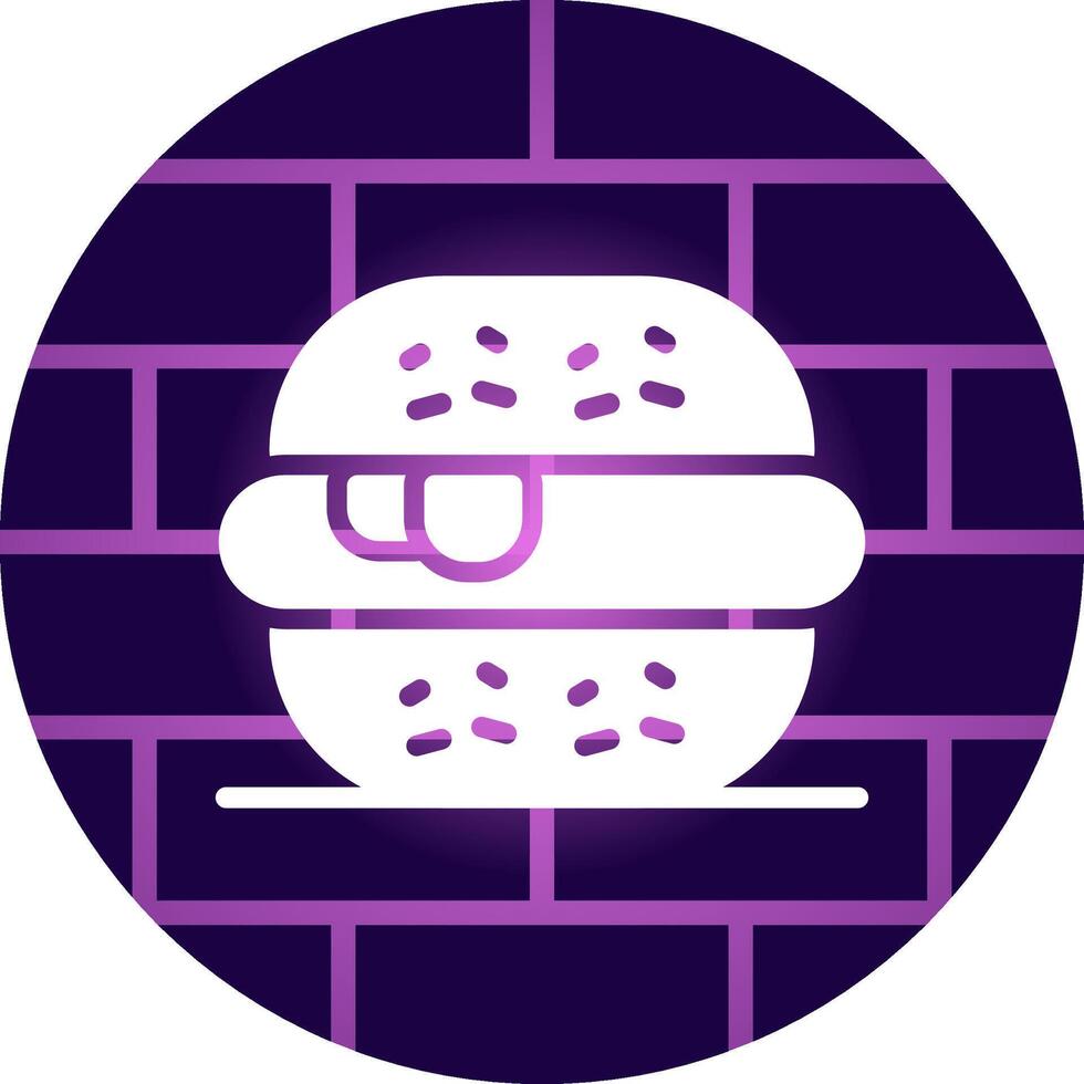 hamburger creativo icona design vettore