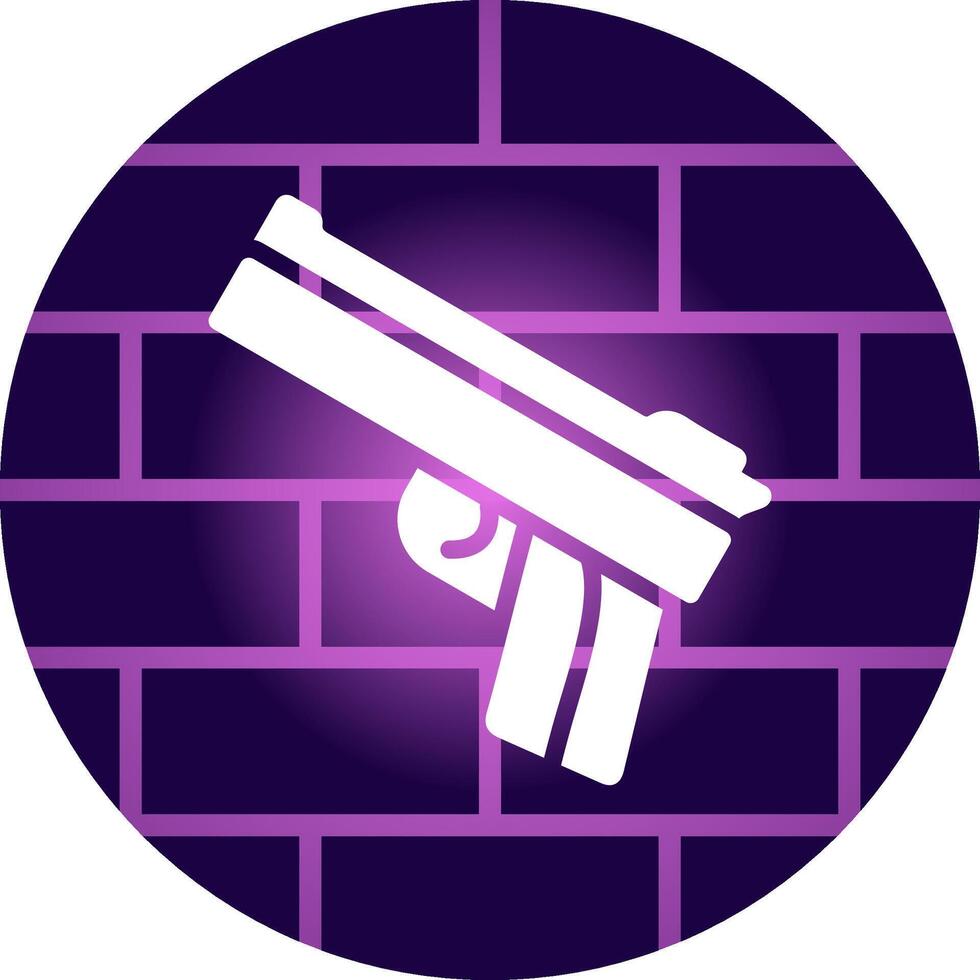 polizia pistola creativo icona design vettore