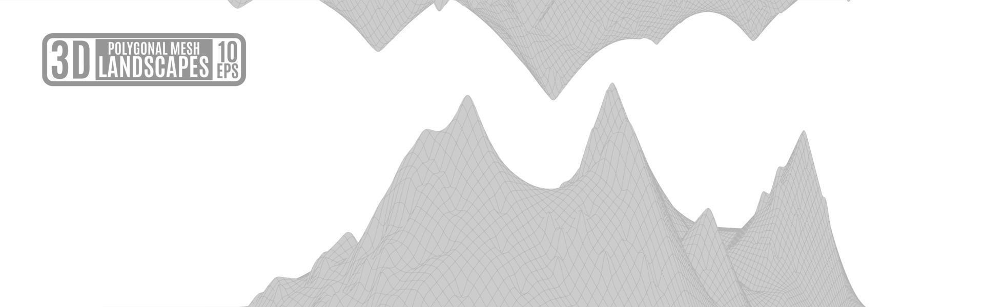 sfondo astratto chiaro con montagne grigie di campo di grano vettore