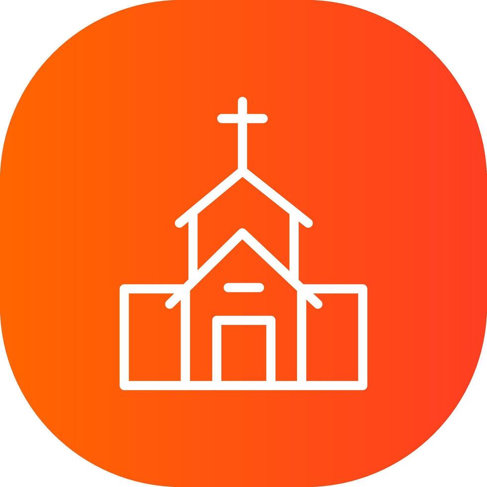 Chiesa creativo icona design vettore