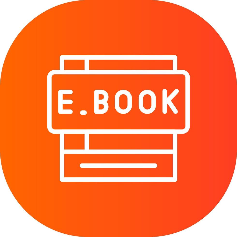 ebook creativo icona design vettore