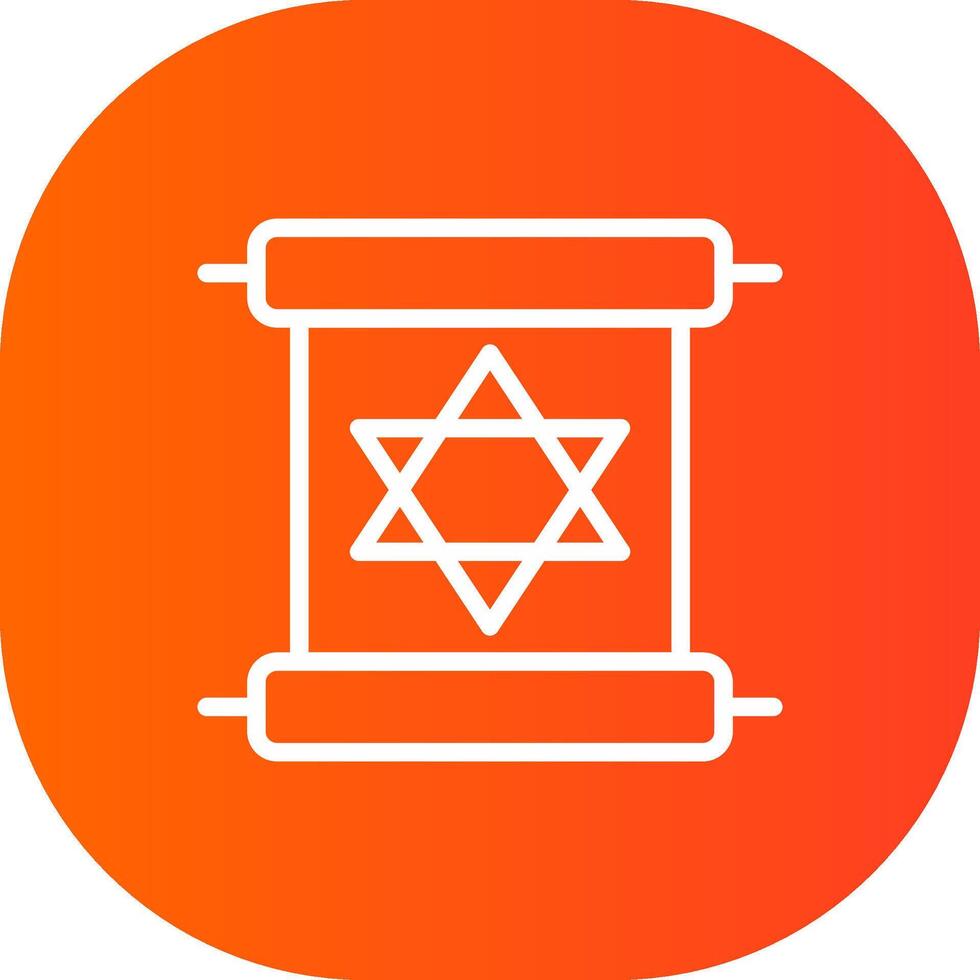 scorrere Torah creativo icona design vettore