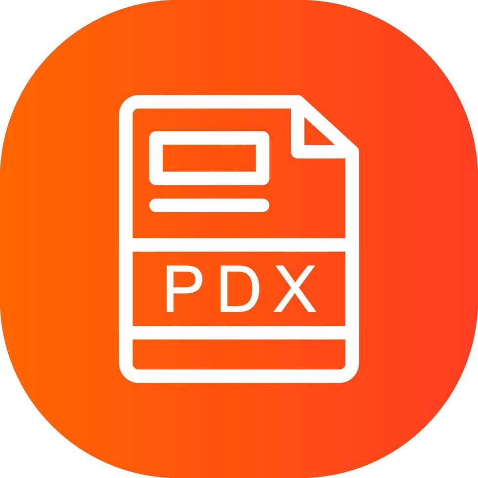 pdx creativo icona design vettore