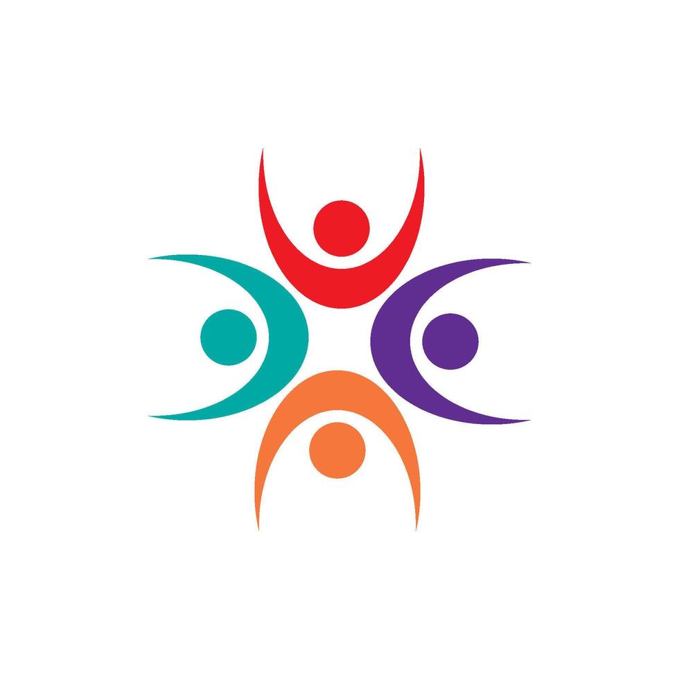 progettazione del logo della comunità vettore