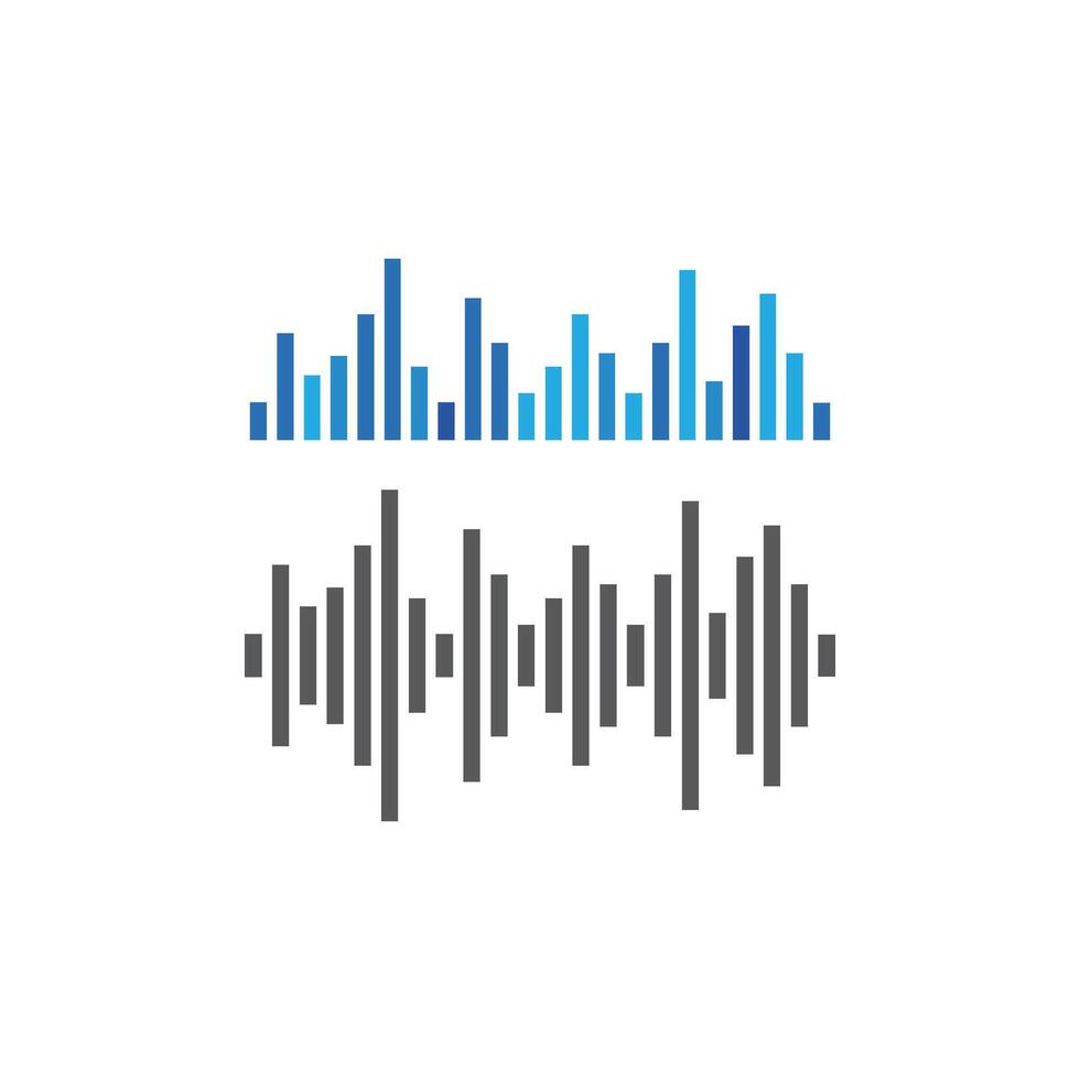onda sonora musica icona vettore