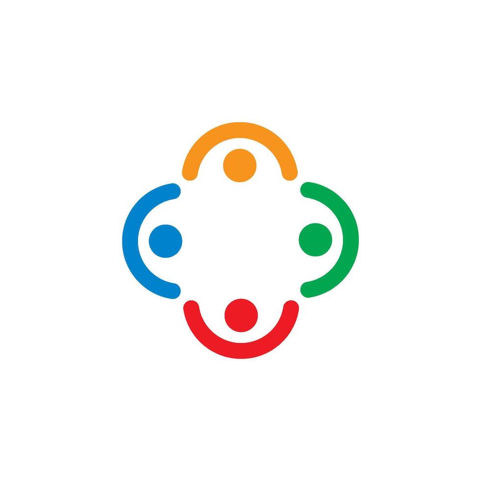 progettazione del logo della comunità vettore