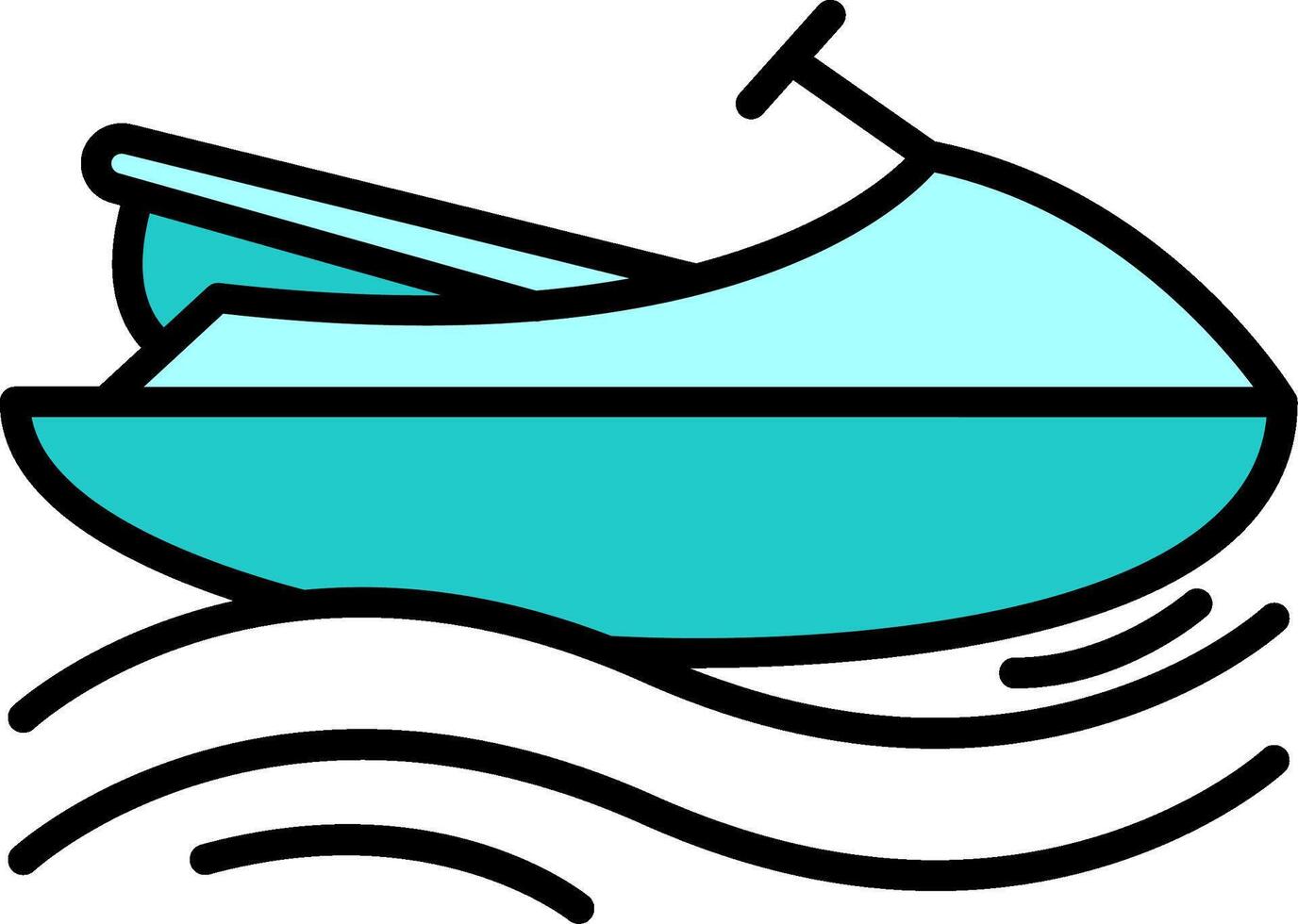 Moto d'acqua vettore icona