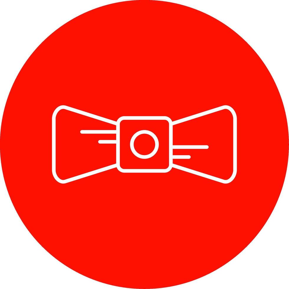 arco cravatta linea cerchio colore icona vettore