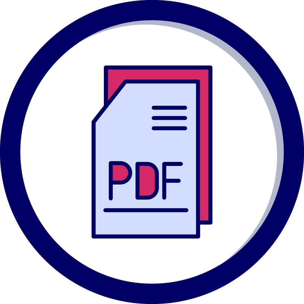 PDF file vettore icona