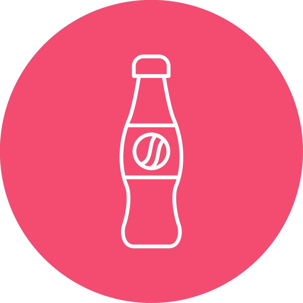 Coca Cola linea cerchio colore icona vettore
