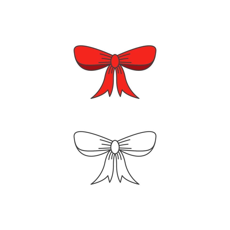 illustrazione del disegno dell'icona di vettore di stile dell'arco