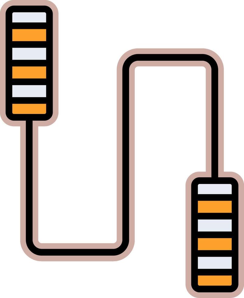 salto corda vettore icona