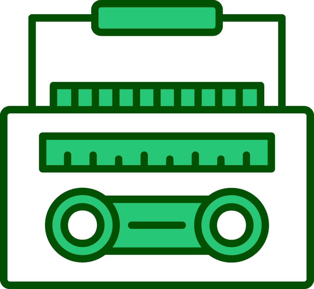 Radio cassetta vettore icona