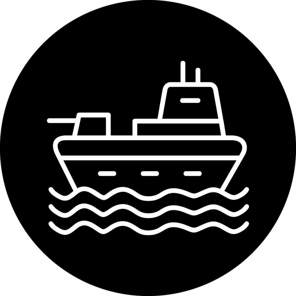 militare nave vettore icona