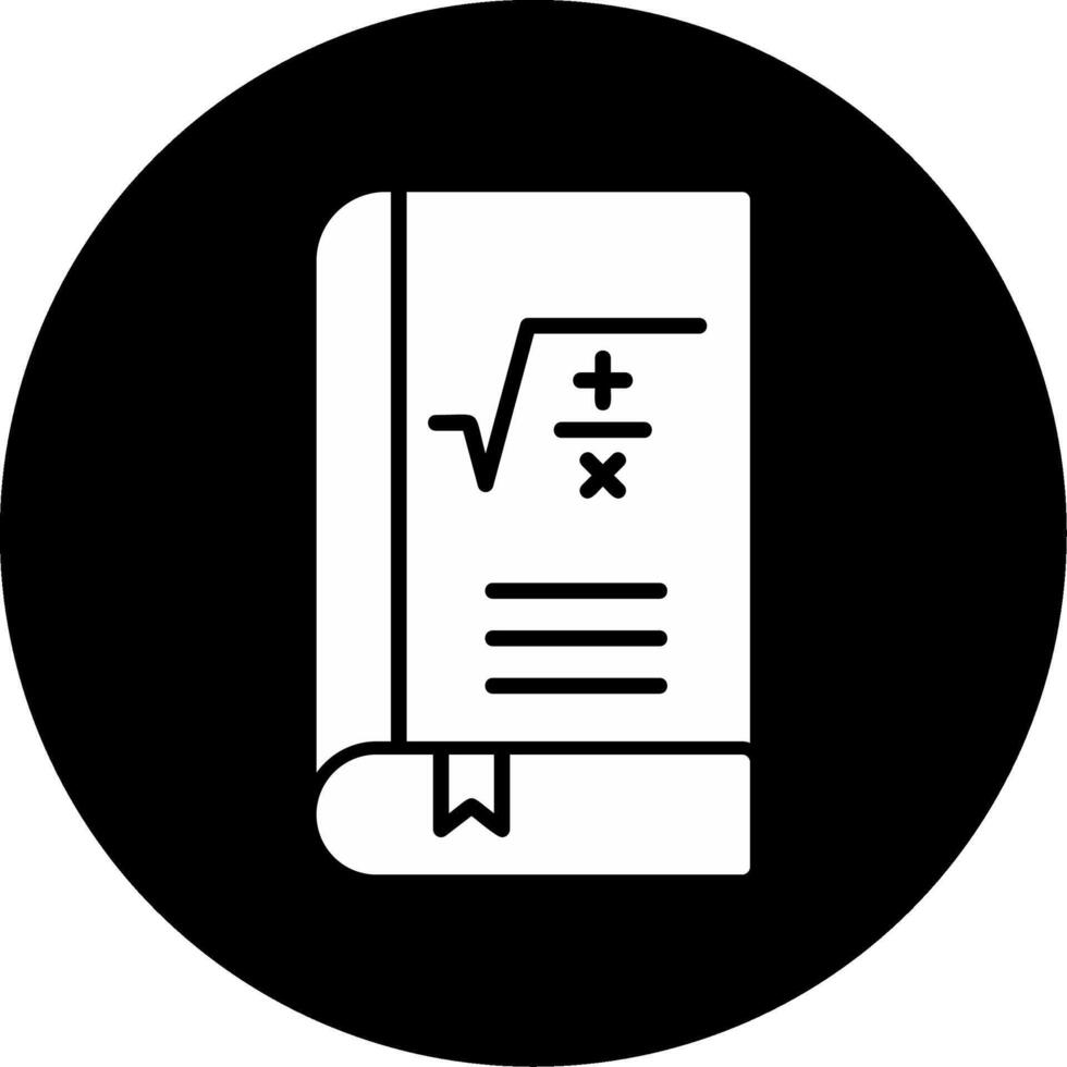 matematica libro vettore icona