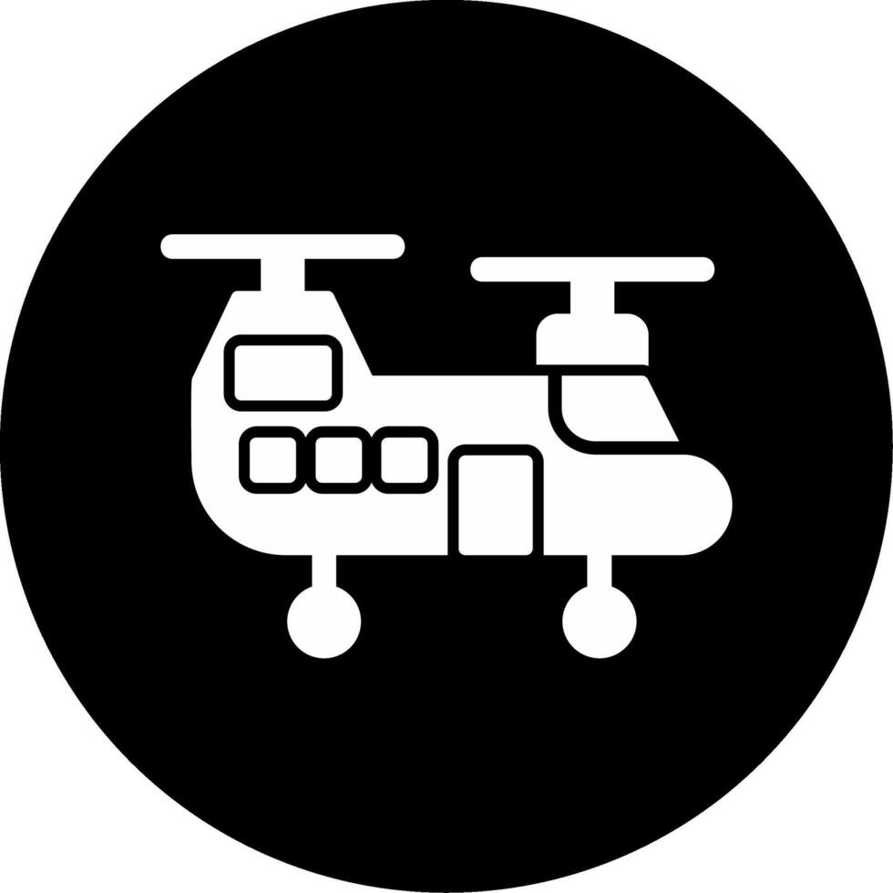 militare elicottero vettore icona