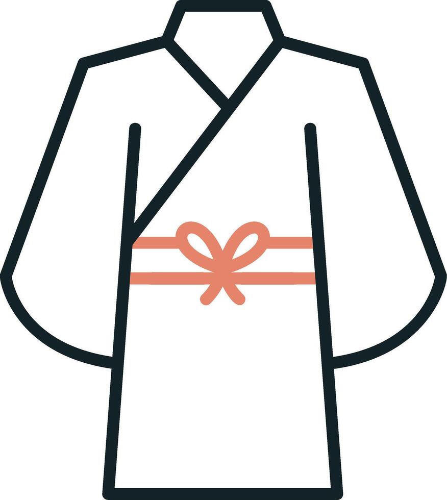 yukata vettore icona