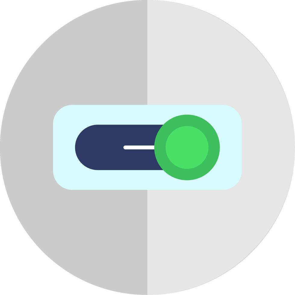 interruttore piatto scala icona vettore