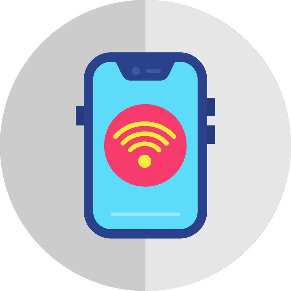 Wi-Fi piatto scala icona vettore