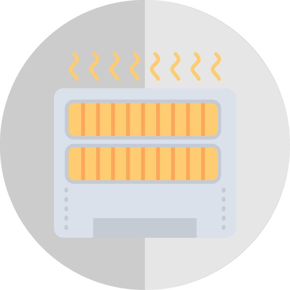 riscaldatore piatto scala icona vettore