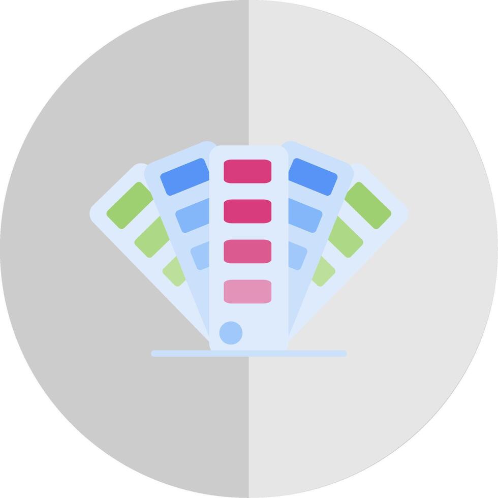colore tavolozza piatto scala icona vettore