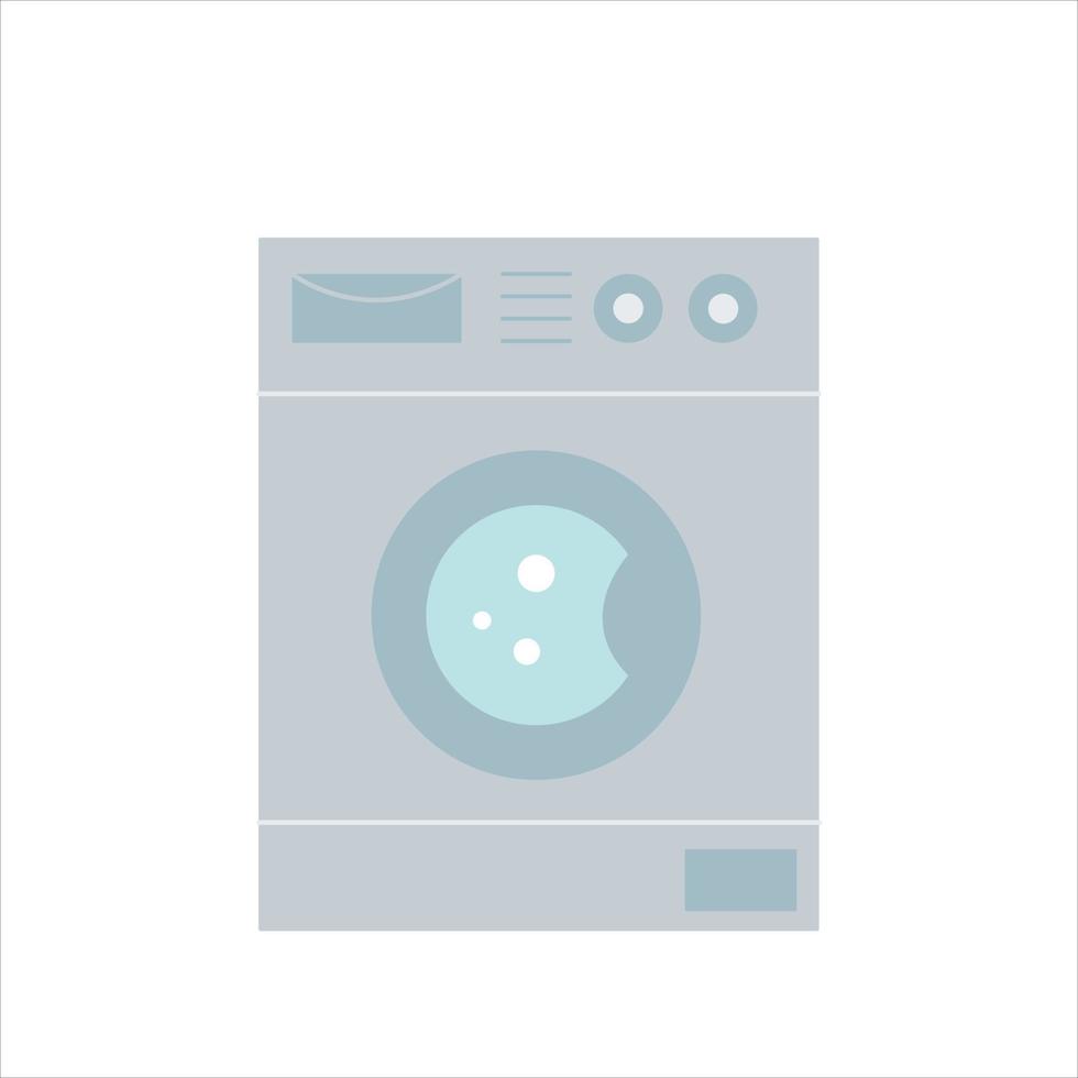 lavatrice, illustrazione vettoriale in stile piatto